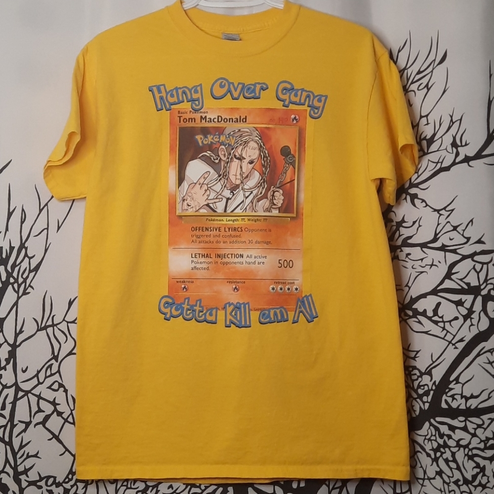 Pokémon Hang Over Guy Tom Macdonald Yellow Short Sleeve T-shirt